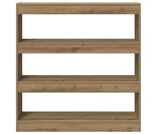 Grāmatu Skapis/Telpas Dalītājs - Amatnieku Ozolā - 100X30X103Cm, Izgatavots No Inženierijas Koka Vidaxl