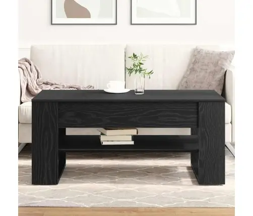 Kavos Staliukas Juoda Ąžuolo 102 X 55 X 45 Cm Apdirbta Mediena