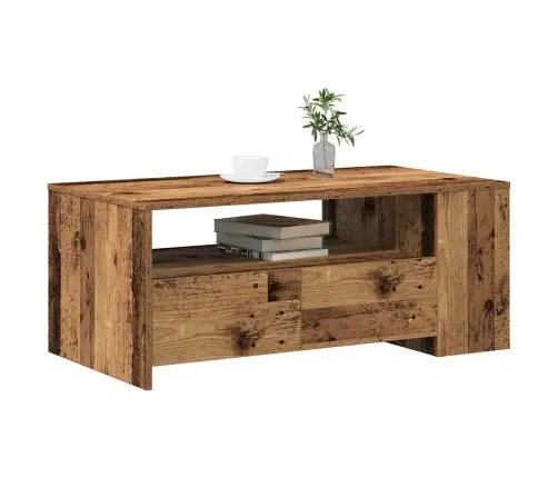 Kafijas Galds No Veca Koka 102X55X43,5 Cm Inženiertehniskā Koka Vidaxl