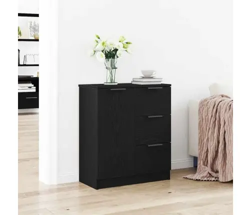 Kabalas Juodas Ąžuolas 60 X 30 X 70 Cm Apdirbta Mediena