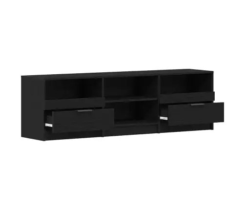 Tv Skapītis Melns Ozols 150X33,5X45 Cm Inženierijas Koks Vidaxl Tv Skapītis Melns Ozols 150X33,5X45 Cm Inženierijas Koks Vidaxl