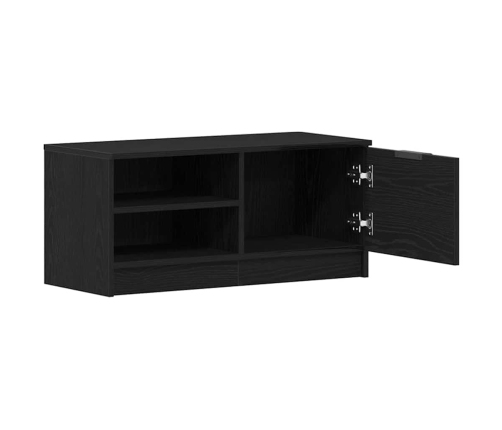 Tv Skapītis Melna Ozola 80X35X36,5 Cm Inženieru Koks Vidaxl