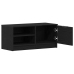 Tv Skapītis Melna Ozola 80X35X36,5 Cm Inženieru Koks Vidaxl