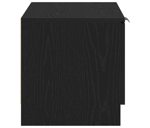 Tv Skapītis Melna Ozola 80X35X36,5 Cm Inženieru Koks Vidaxl