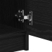 Tv Skapītis 2 Gabali Melna Ozola 80X35X36,5 Cm Inženierijas Koks Vidaxl
