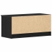 Tv Skapītis 2 Gabali Melna Ozola 80X35X36,5 Cm Inženierijas Koks Vidaxl