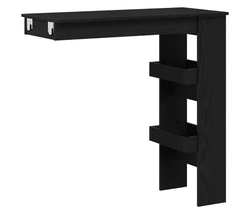 Sieninis Baro Stalas Juodas Ąžuolas 102 X 45 X 103,5 Cm