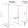 Puse Melna 80 X 40 X 75 Cm Inženierijas Koks Vidaxl