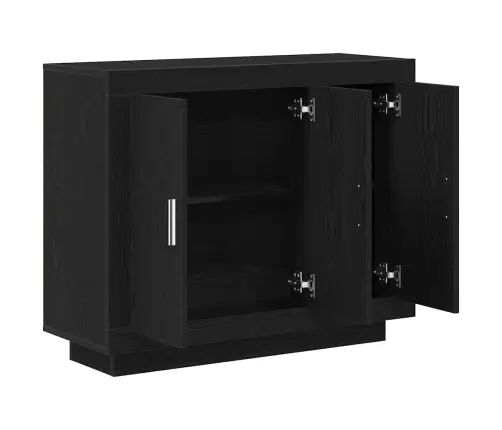 Puse Melna 92 X 35 X 75 Cm Inženierijas Koks Vidaxl