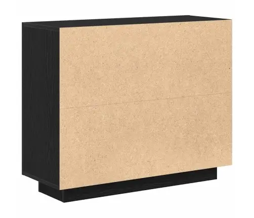 Puse Melna 92 X 35 X 75 Cm Inženierijas Koks Vidaxl