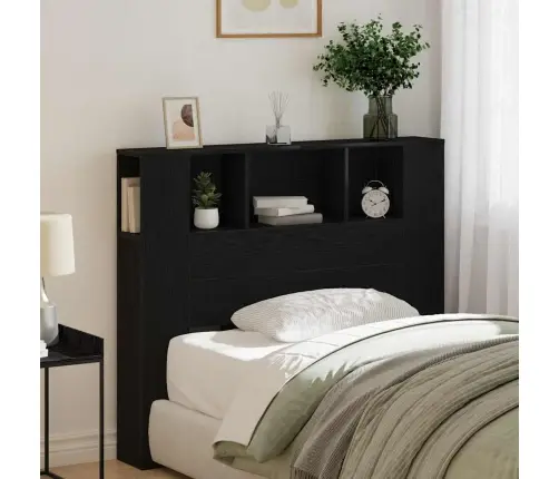 Galvūgalio Spintelė Juoda Ąžuolo 120 X 19 X 104,5 Cm