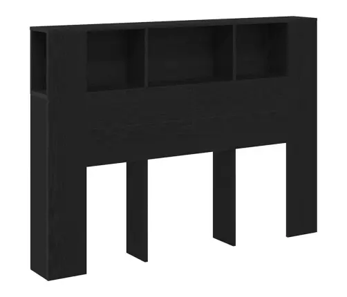 Galvas Dēlis Skapītis Melns Ozols 140 X 19 X 104.5 Cm Vidaxl