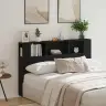 Galvas Dēlis Skapītis Melns Ozols 160 X 19 X 104.5 Cm Vidaxl