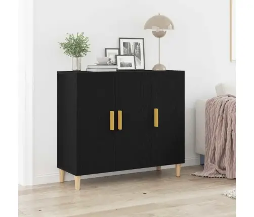 Kabalas Juoda 90 X 34 X 80 Cm Apdirbta Mediena