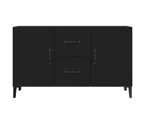 Melna Ozola Bufete - 100 X 36 X 60 Cm - Izgatavots No Inženierijas Koka Vidaxl