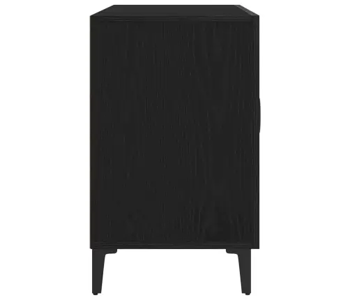 Melna Ozola Bufete - 100 X 36 X 60 Cm - Izgatavots No Inženierijas Koka Vidaxl