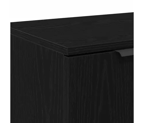 Tv Galds Melns Ozols 102X35X36,5 Cm Inženierijas Koks Vidaxl