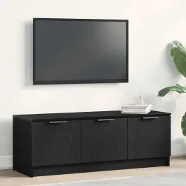 Tv Skapītis Melns Ozols 102 X 35 X 36.5 Cm Inženierijas Koks Vidaxl