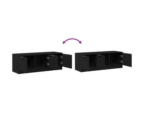 Tv Galds Melns Ozols 102X35X36,5 Cm Inženierijas Koks Vidaxl