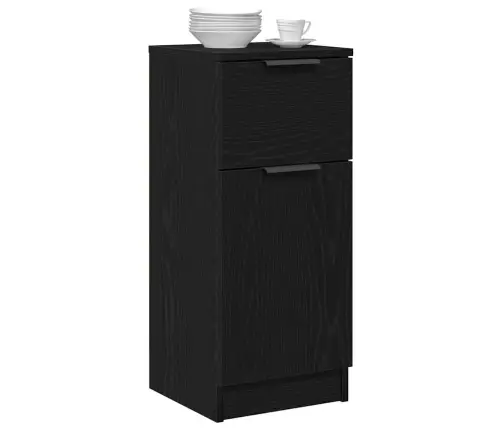 Melna Ozola Sideboard 30X30X70 Cm Mdf Vidaxl