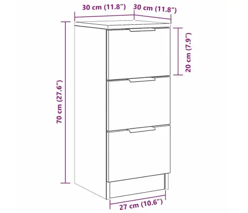 Must Tamm Kapp Sahtliga Must Tamm 30 X 30 X 70 Cm Tehispuit