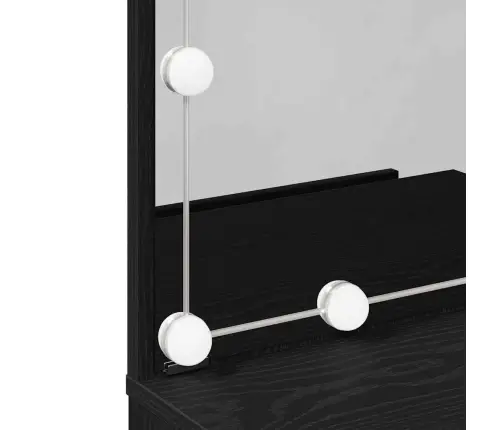 Riietumislaud Sahtliga Must Tamm 60 X 40 X 140 Cm Tehispuit