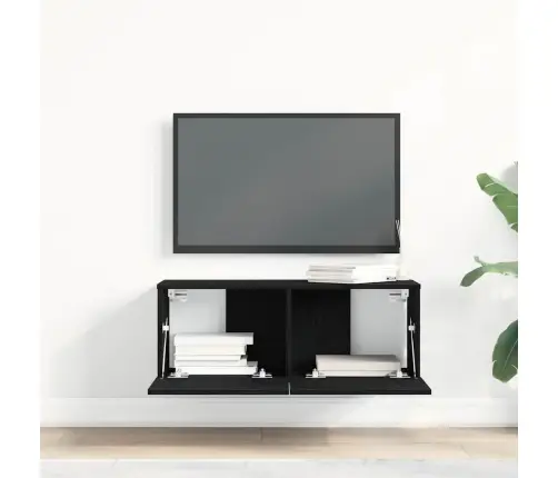 Teleri Kapid 2 Pcs Must Tamm 80 X 30 X 30 Cm Tehispuit