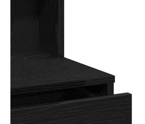 Riietumislaud Sahtliga Must Tamm 74.5 X 40 X 141 Cm Tehispuit
