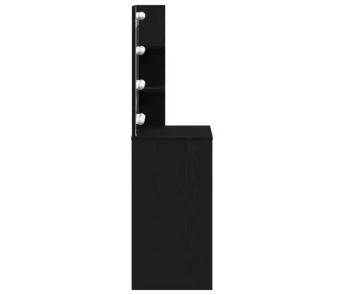 Riietumislaud Sahtliga Must Tamm 74.5 X 40 X 141 Cm Tehispuit