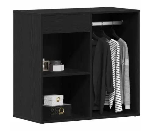 Kosmetikos Spinta Su Stalčių Juodas Ąžuolas 80 X 40 X 75 Cm