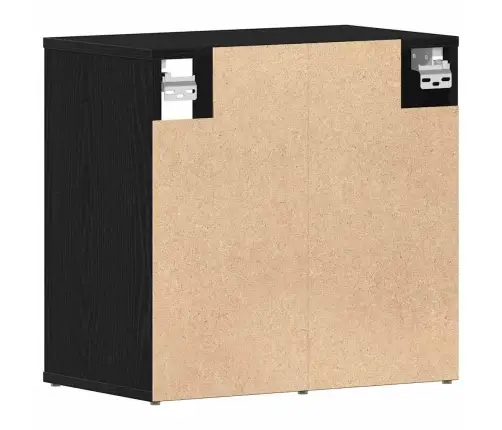 Kinga Kapp Riiuliga Must Tamm 52 X 30 X 50,5 Cm Tehispuit