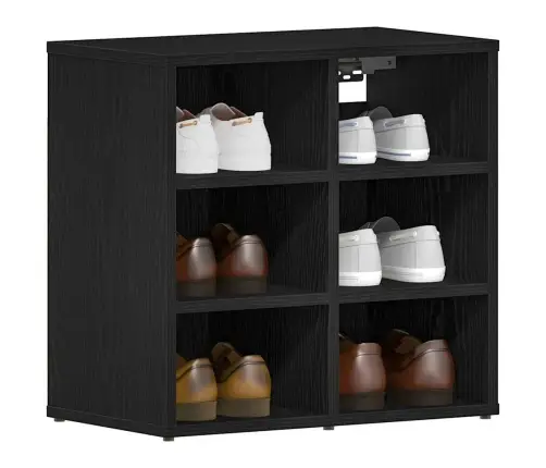 Kinga Kapp Riiuliga Must Tamm 52 X 30 X 50,5 Cm Tehispuit