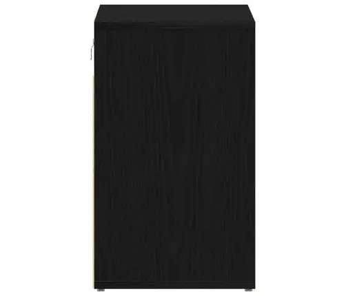 Kinga Kapp Riiuliga Must Tamm 52 X 30 X 50,5 Cm Tehispuit