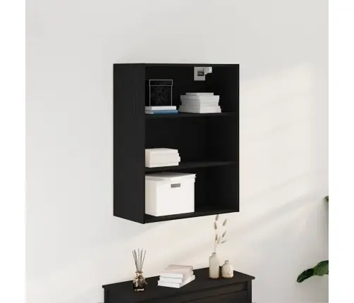 Karājošais Sienas Skapis Melna Ozolkoka 69.5 X 32.5 X 90 Cm Vidaxl