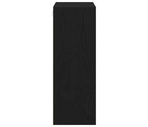 Karājošais Sienas Skapis Melna Ozolkoka 69.5 X 32.5 X 90 Cm Vidaxl