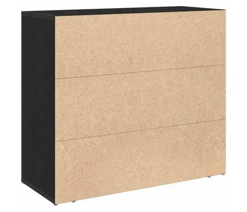 Bufete Melns Ozols 80X33X70 Cm Inženierijas Koks Vidaxl