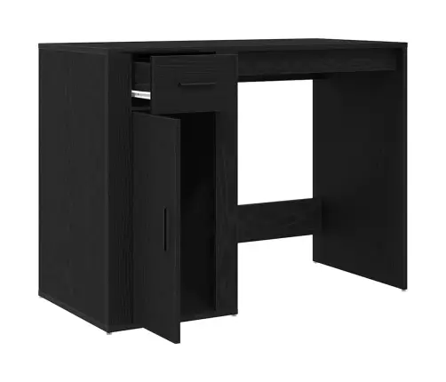 Galda Melns Ozols 100X49X75 Cm Inženierijas Koks Vidaxl