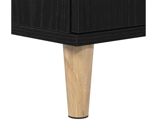 Izlietnes Skapītis Melns Ozols 58X33X60 Cm Inženierijas Koks Vidaxl