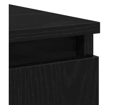 Izlietne Skapī Melnā Ozolā 58X33X60 Cm Inženierijas Koks Vidaxl