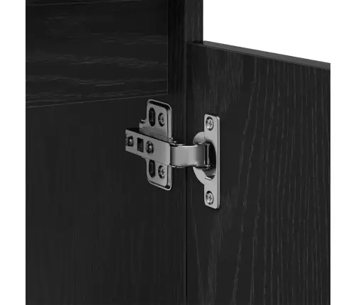 Izlietne Skapī Melnā Ozolā 58X33X60 Cm Inženierijas Koks Vidaxl