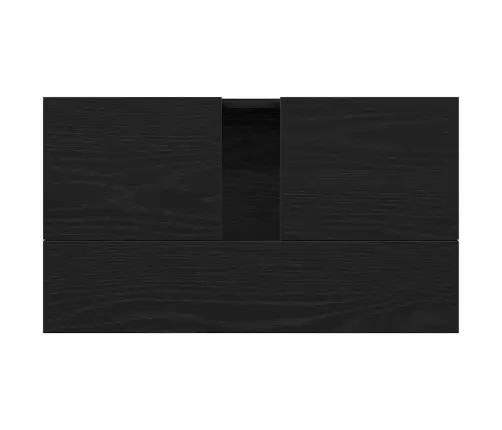 Izlietne Skapī Melnā Ozolā 58X33X60 Cm Inženierijas Koks Vidaxl