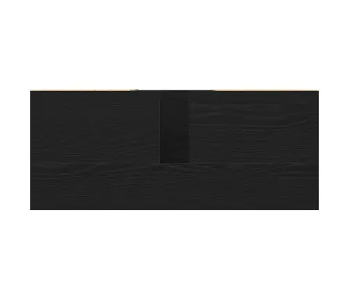 Vannas Istabas Izlietnes Skapītis Melnā Ozola Krāsā 80X33X60 Cm Inženierijas Koks Vidaxl