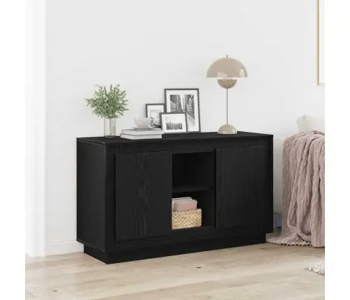 Bufete Melns Ozols 102X35X60 Cm Inženierijas Koks Vidaxl