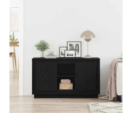 Bufete Melns Ozols 102X35X60 Cm Inženierijas Koks Vidaxl