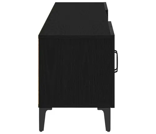 Tv Skapītis Melns Ozols 180X31,5X40 Cm Inženierijas Koks Vidaxl