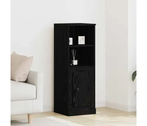 Augstais Galds Melnā Ozola 36X35.5X103.5 Cm Inženierijas Koks Vidaxl