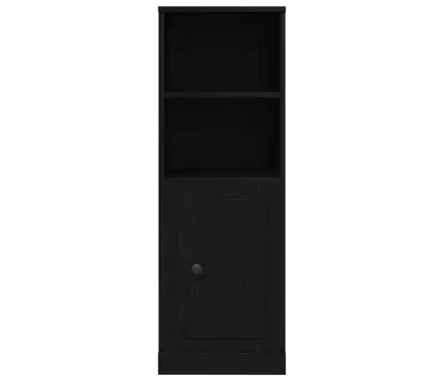 Augstais Galds Melnā Ozola 36X35.5X103.5 Cm Inženierijas Koks Vidaxl