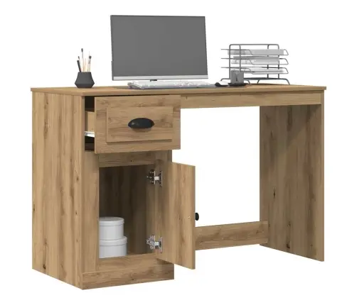 Galds Ar Glabāšanu Artizānu Ozols 50X115X75 Cm Inženierijas Koks Vidaxl