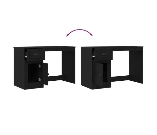 Galds Ar Glabāšanu Melno Ozolu 50X115X75 Cm Inženierijas Koks Vidaxl