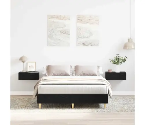 Gultas Rāmis 120X200 Cm Melns Ozolkoks Vidaxl